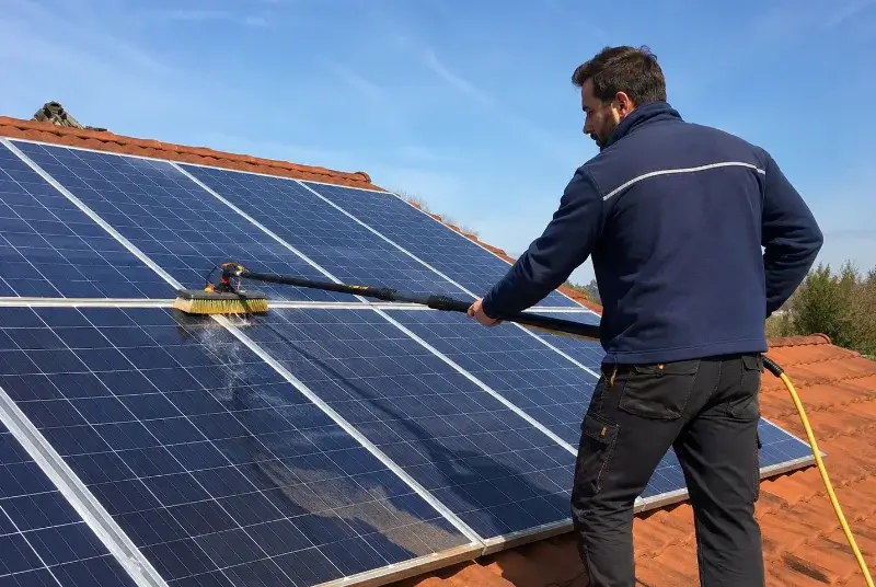 Nettoyage et entretien de panneaux solaires à Caunay